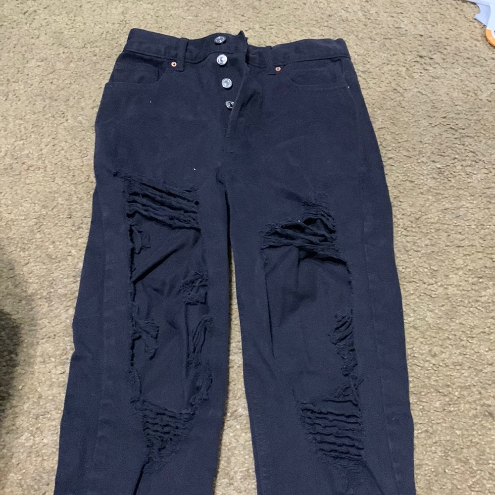 black pacsun ripped jeans